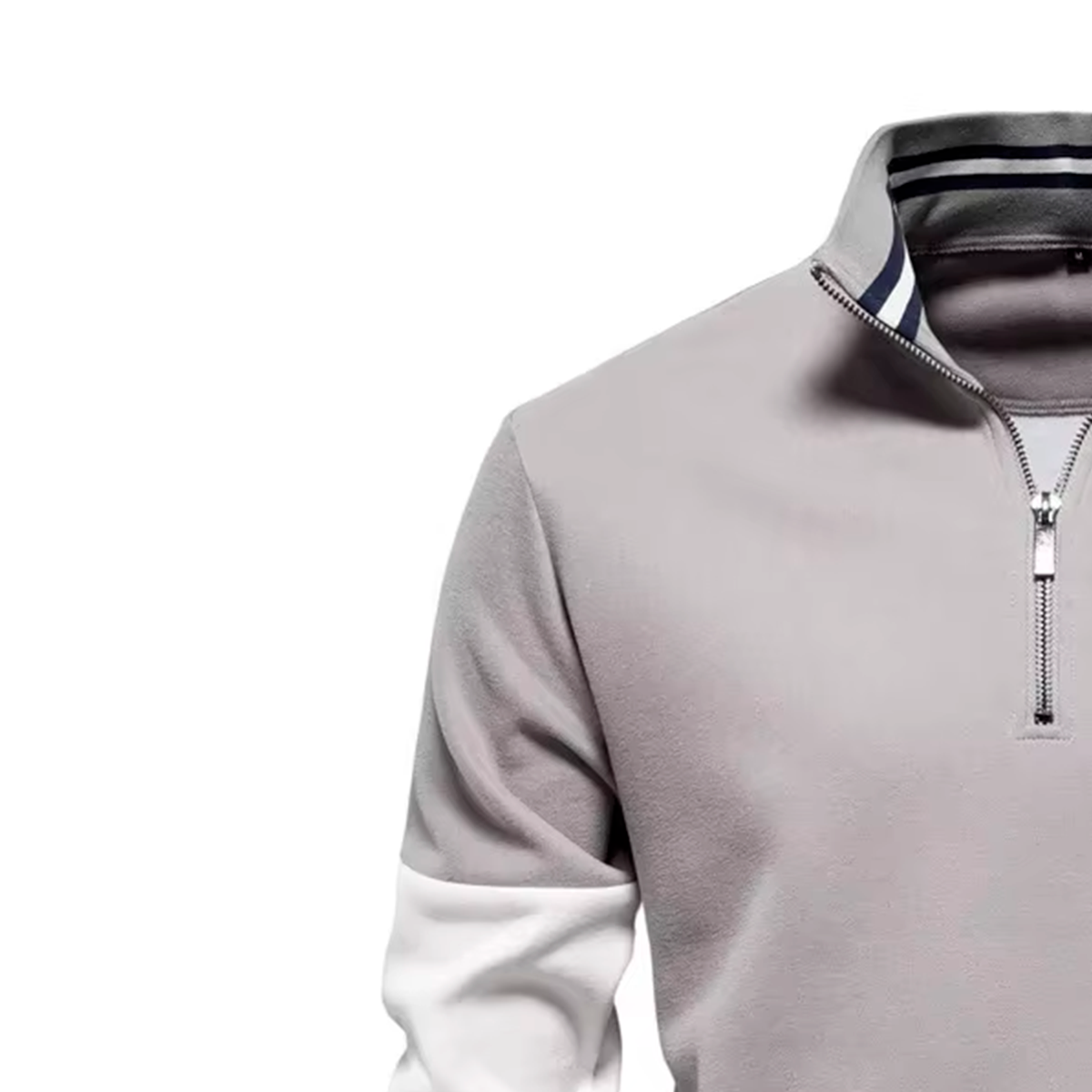 Maglione Premium con mezza zip 