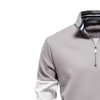 Maglione Premium con mezza zip 