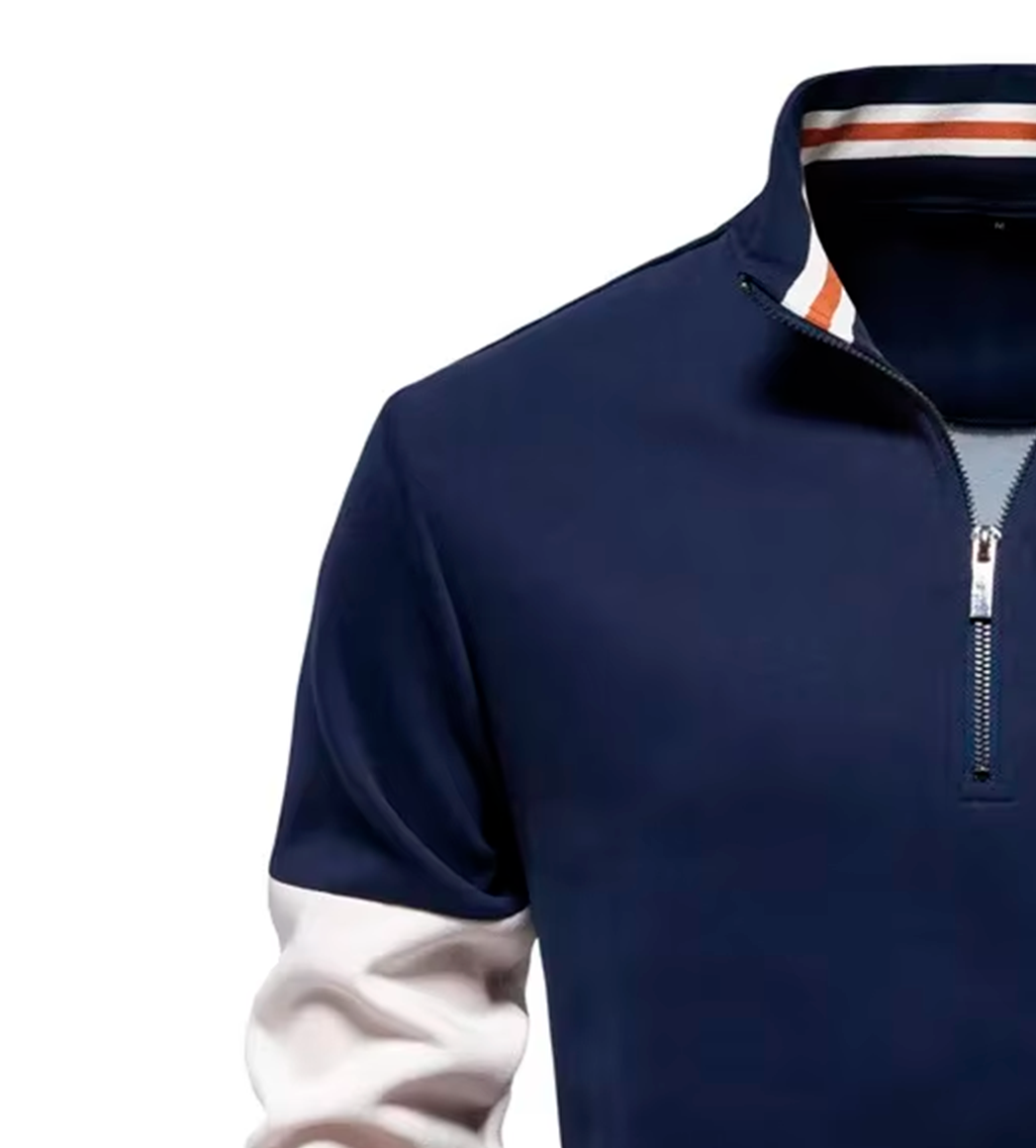 Maglione Premium con mezza zip 