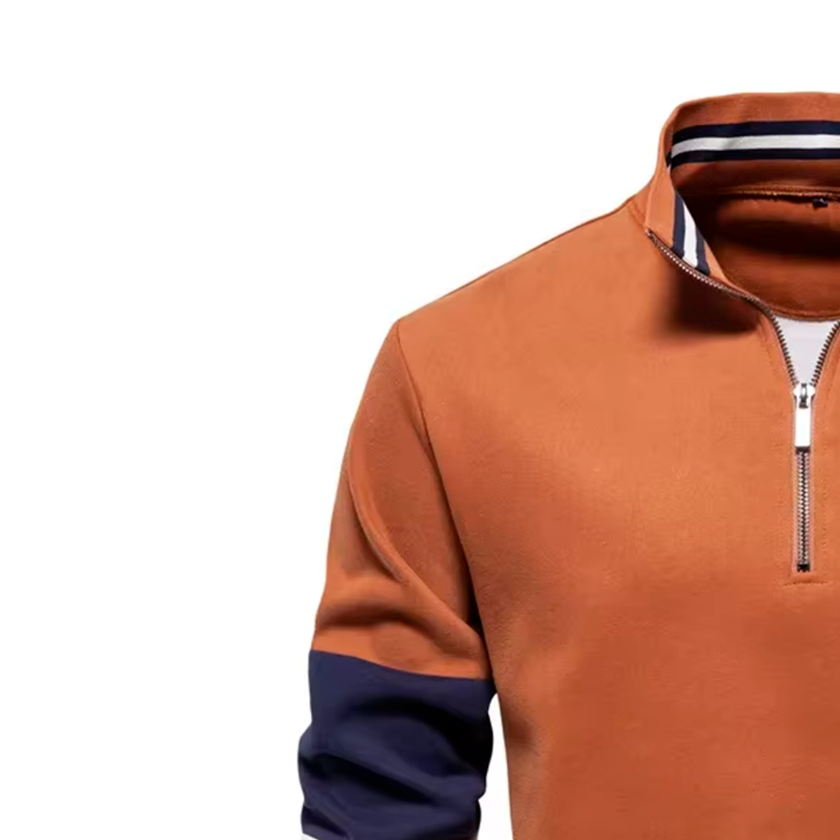 Maglione Premium con mezza zip 